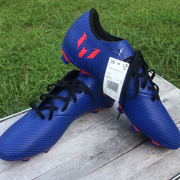 adidas Nemeziz Messi 19.4, men soccer cleats, size 13, red and blue , new - Picture 12 of 12